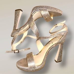Jessica Simpson | Womens Champagne Friso Heel | Sz 9